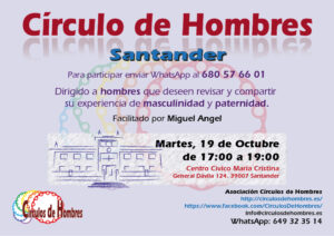 Círculo de Hombres Santander - C.C. Maria Cristina @ Centro Civico María Cristina | Santander | Cantabria | España