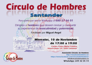 Círculo de Hombres Santander - C.C. Maria Cristina @ Centro Civico María Cristina | Santander | Cantabria | España